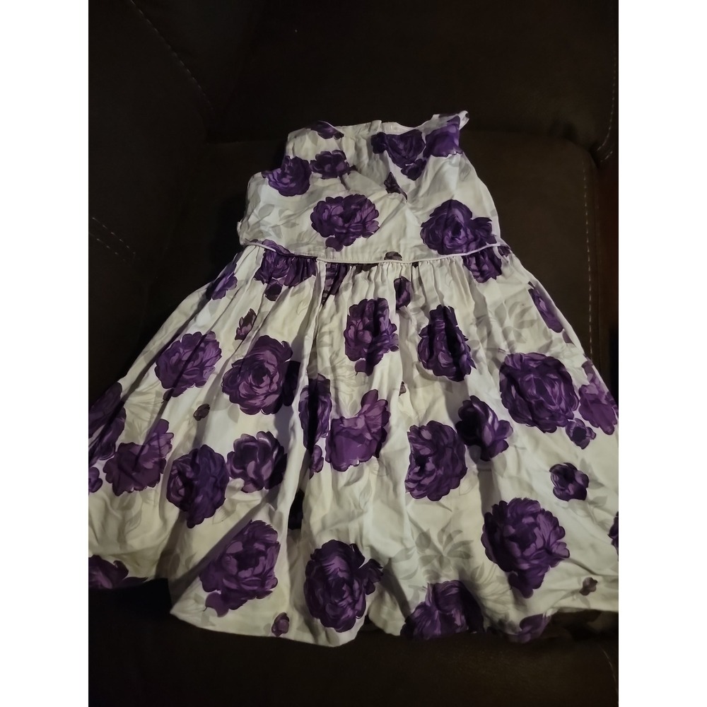 Janie and jack violet Royale purple floral dress‎ size 5